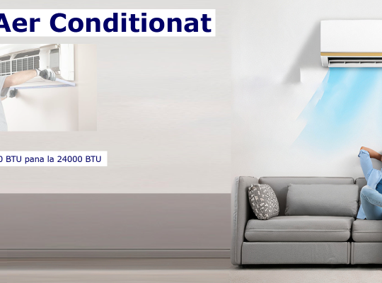 Montaj standard aparate aer conditionat tip split 9 – 12000 BTU – pentru aparatele cu chit inclus in cutia aparatului