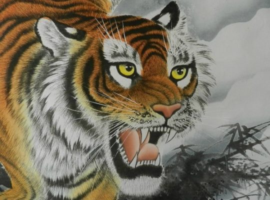 Pictura chinezeasca Tigru Amur (cod B69)