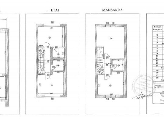 Casa 5 camere cu terasa si gradina de 30 mp, 2 locuri de parcare, dispusa astfel