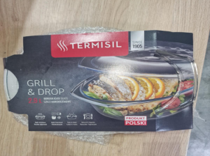 Vas de gatit termorezistent cu sistem “grill and drop