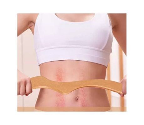 Dispozitiv multifunctional pentru masaj anticelulitic, relaxare, gua sha, din lemn de fag R168S