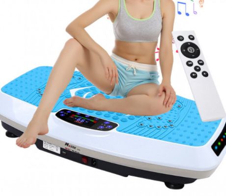 Placa fitness modelatoare cu vibratii cu muzica si telecomanda, 5 programe, 120 intensitati(Cod E13)