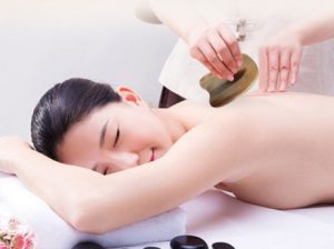 Placa Gua Sha, pentru masaj facial si corporal, din corn bivol G23