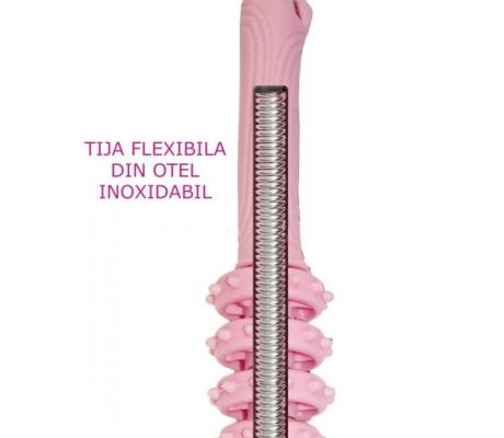 Roller masaj stick, flexibil, cu 10 role mobile, anticelulitic, relaxare, detensionare, automasaj (R125S)