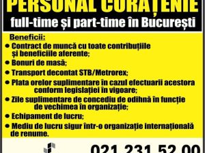 Agenti curatenie in Bucuresti.